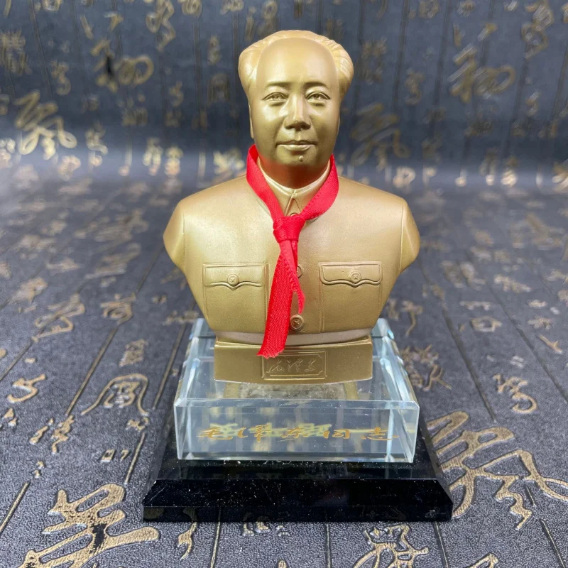 Crafts Factory Crystal Base Chairman Mao Commemorative Ornament Crafts Statue Statue of a Great Leader