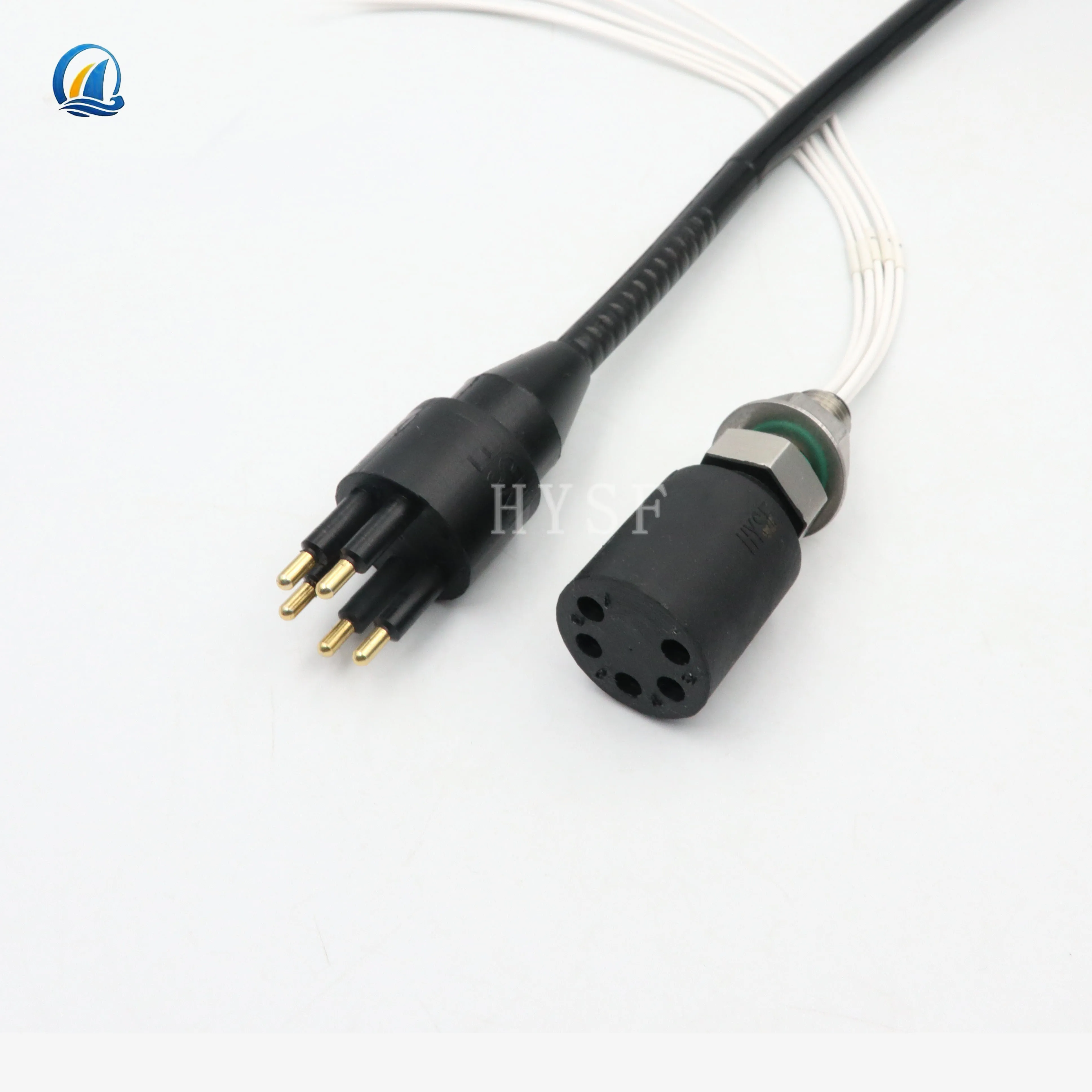 IP69K Seaconnn BH4M IL4F Rov Subconn 4pin Male Bulkhead 316L Subsea Underwater Cable Connector