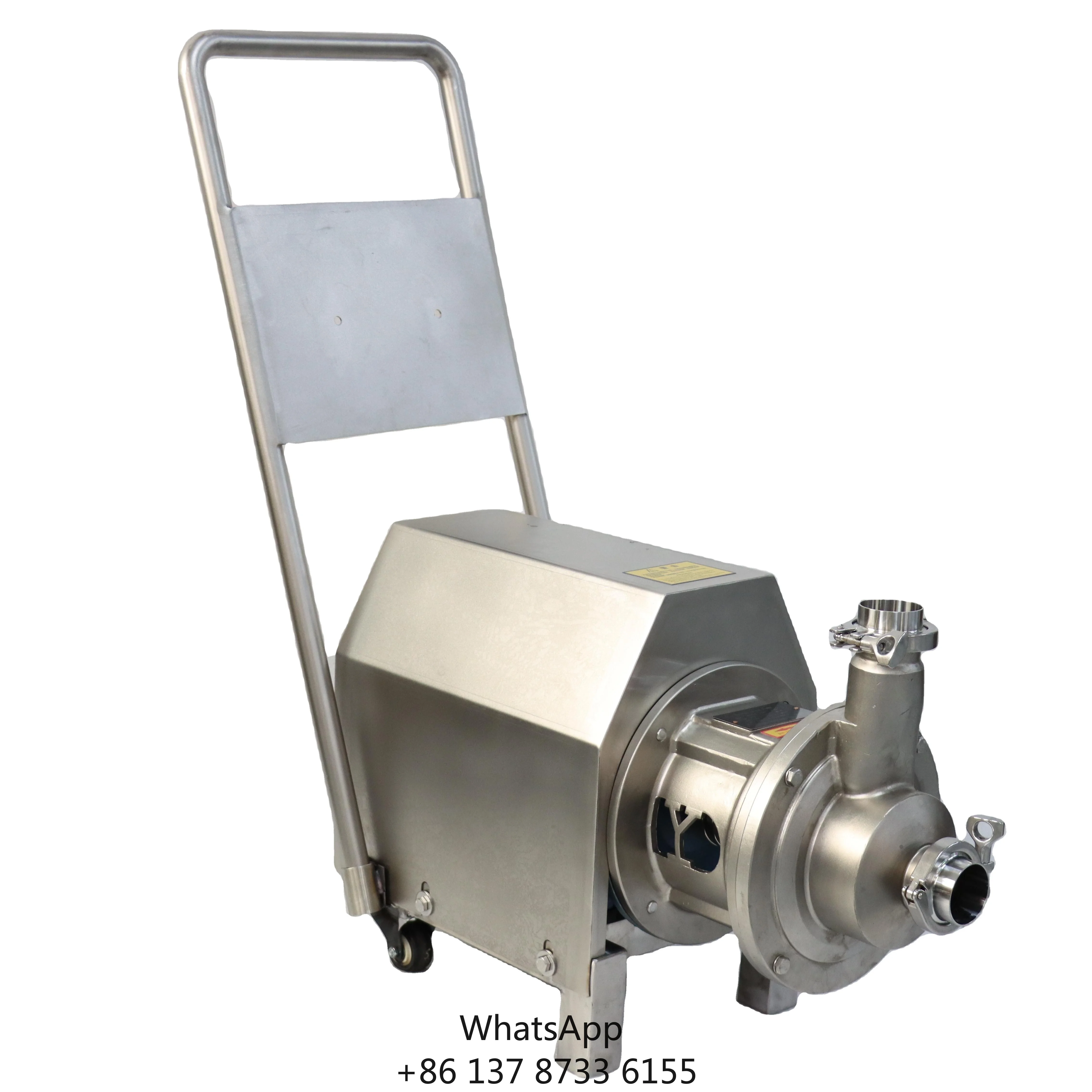 Hygienic Chemical CIP Pump Stainless Steel 316L Food Grade SIP Pump Sanitary Tri Clamp Self Priming Pump