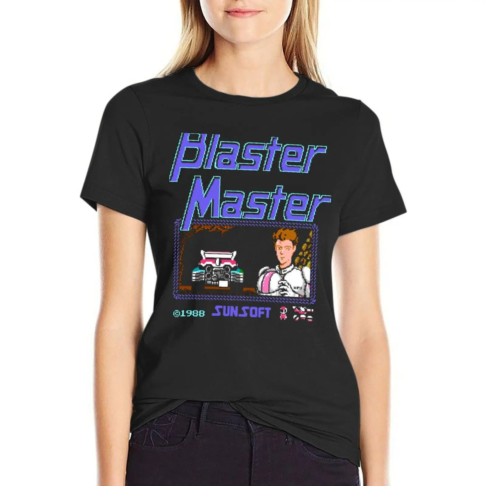 

Футболка Blaster Master — 8-битное название от PixelRetro, эстетичная одежда, винтажные топы, женская футболка