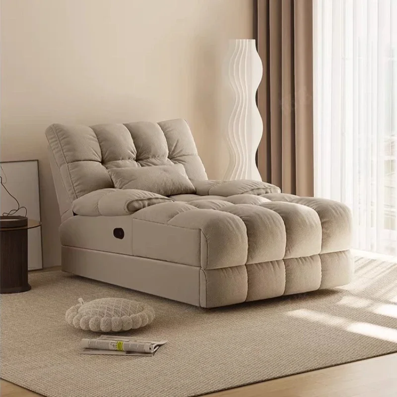 Gray Fabric Electric Sofa Living Room Armrest Sleeper Lazy Recliner Chairs Apartments Modern Relax Divano Intelligente Furniture