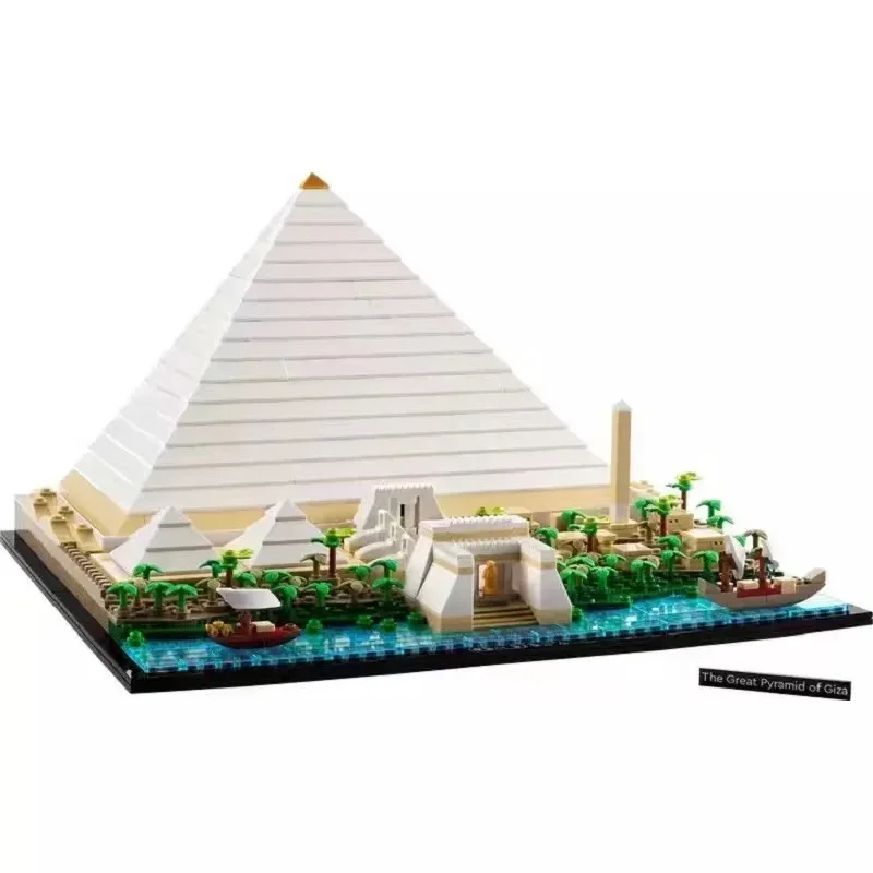 In Stock Classic The Great Pyramid of  Model Building Block Set Compatible 21058 Diy Assembled Bricks Kid Toys  Gift