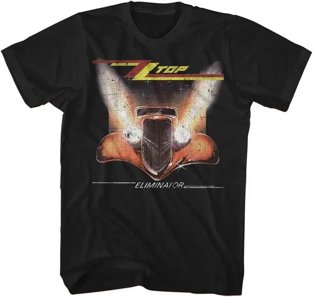 ZZ Top Rock Band Music Group Crackle Headlights Eliminator Adult T-Shirt Tee