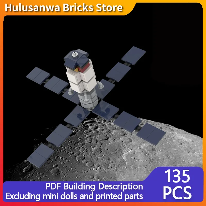 ZeusX Lunar Lander And Orbital Bus Model MOC Building Bricks War Equipment Modular Technology Gifts Assemble Children Toys Suit