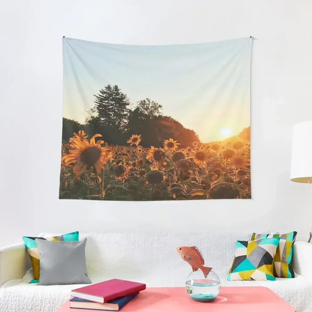 

Sunflower Field Tapestry Bedrooms Decor Aesthetics For Room Wallpaper Home Decorators Tapestry