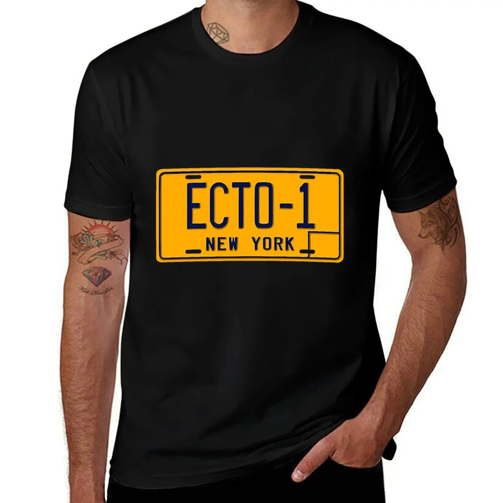 Ghostbusters Ecto-1 T-Shirt for a boy plus sizes compression shirt men