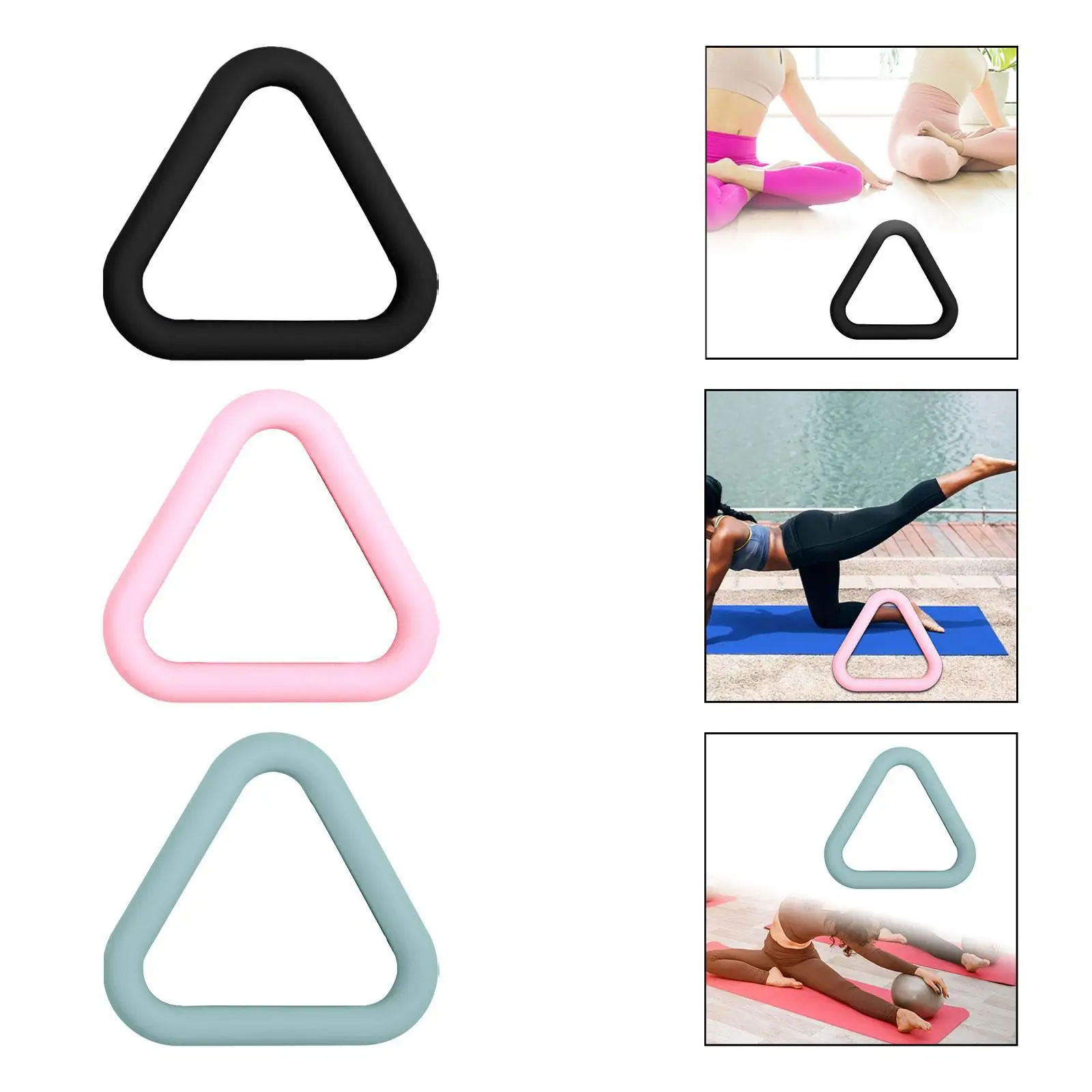 Silicone Weighted Iron Circle for Yoga, Sports Training 7 Pounds, Water