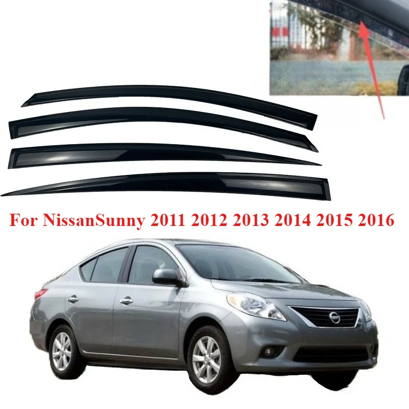 

Дефлекторы окон для Nissan Sunny 2011-2016, аксессуары для стайлинга автомобиля, ветровики на окна