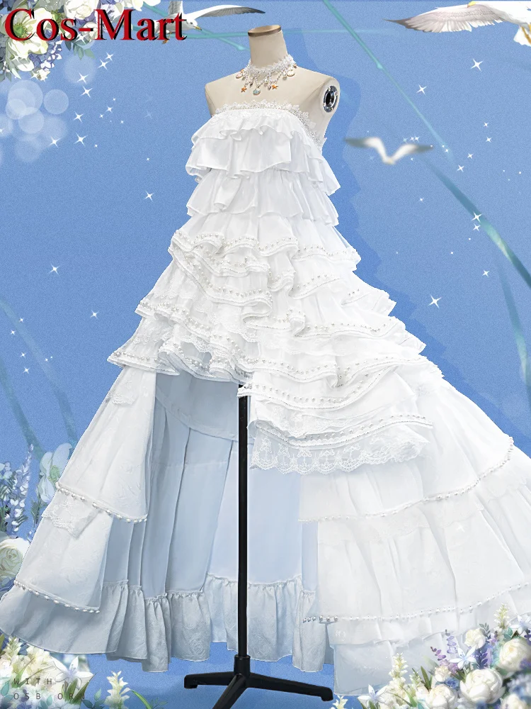 Cos-Mart Game Light and Night Heroine Cosplay Costume Wedding Dress Lovely Sweet Uniform Female Activity Party Role Play