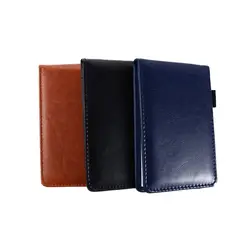 Multifunction School Supplies Memo Pads Retro Leather Cover Diary Business Memos Mini Notepad A7 Notebook Pocket Planner