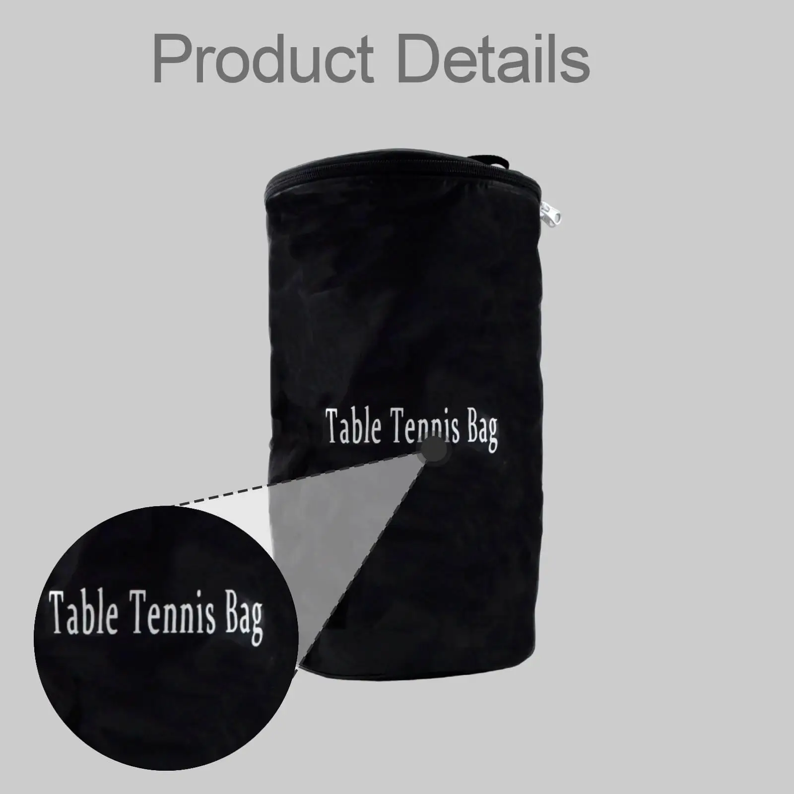

Table Tennis Balls Holder Practical Oxford Cloth Pouch Large Capacity for Coaching and School Teaching