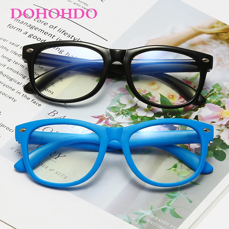 

2025 High Quality Anti Blue Light Glasses For Kids Children TR90 Flexible Frame Boy Girls Computer Clear Lens Blocking Eyeglasse