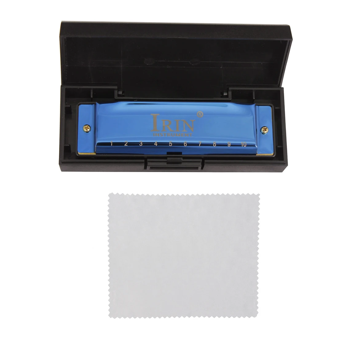 IRIN 10 Hole 20 Tone Harmonica C Key Metal Harmonica Woodwind Instruments for Professional Players Music Lovers Portable - view 2