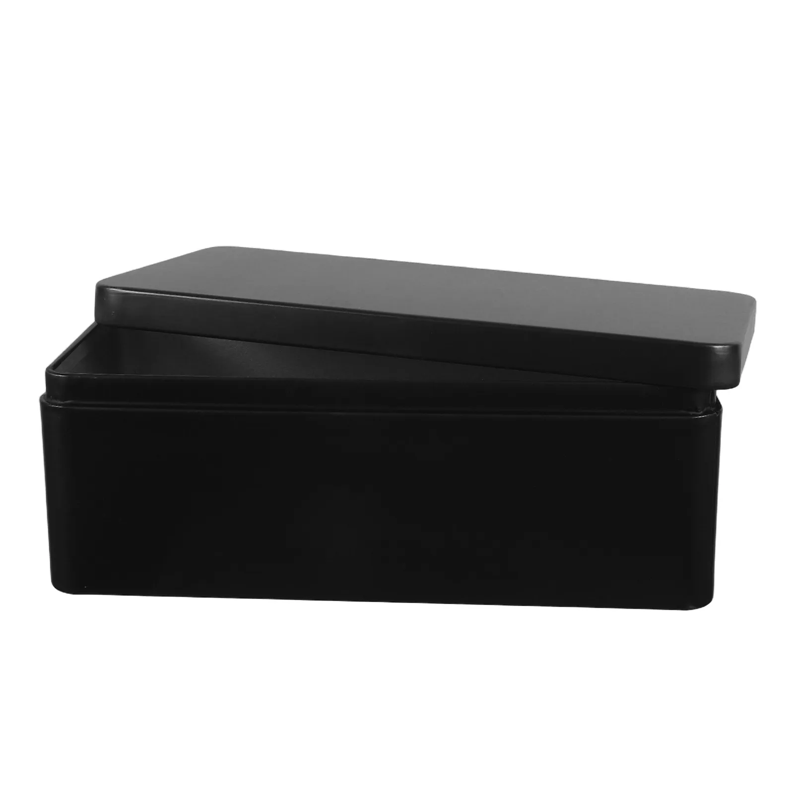 Rectangular Tinplate Box Metal Cash Box Money Storage Case With Lid For Bills Cash Organizer Banknote Holder 18X9.7X6.5cm