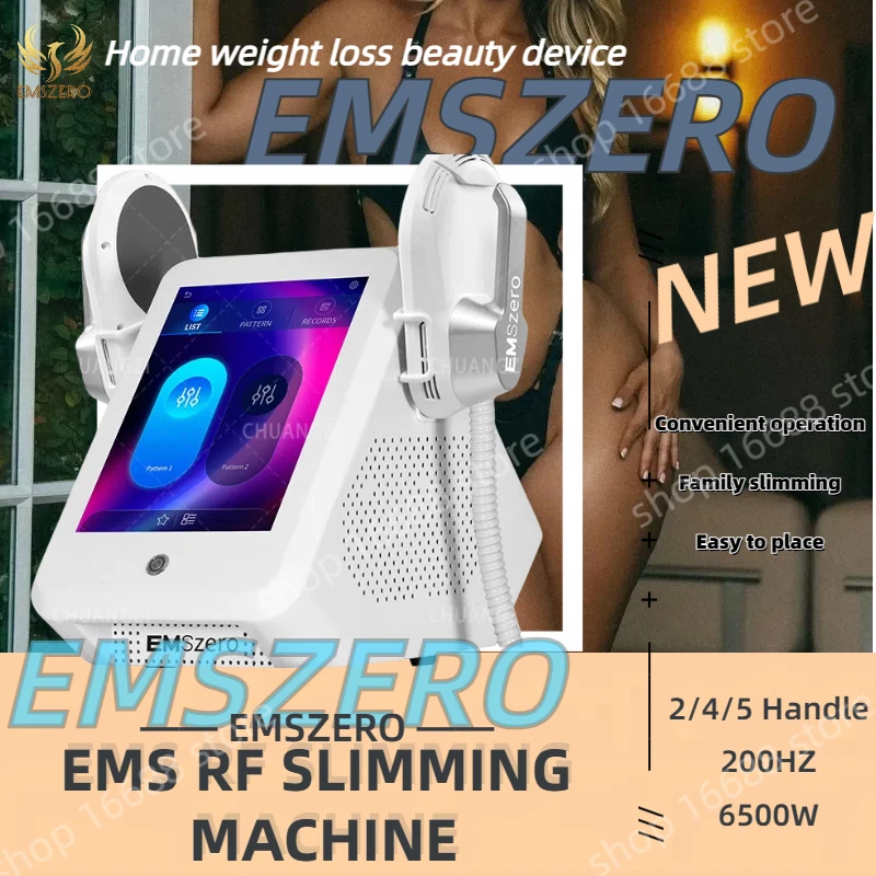 Máquina de estimulación electromagnética EMSzero Neo Rf, aparato de adelgazamiento para esculpir el cuerpo y musculación, 200HZ, 6500W, 2/4/5 manijas