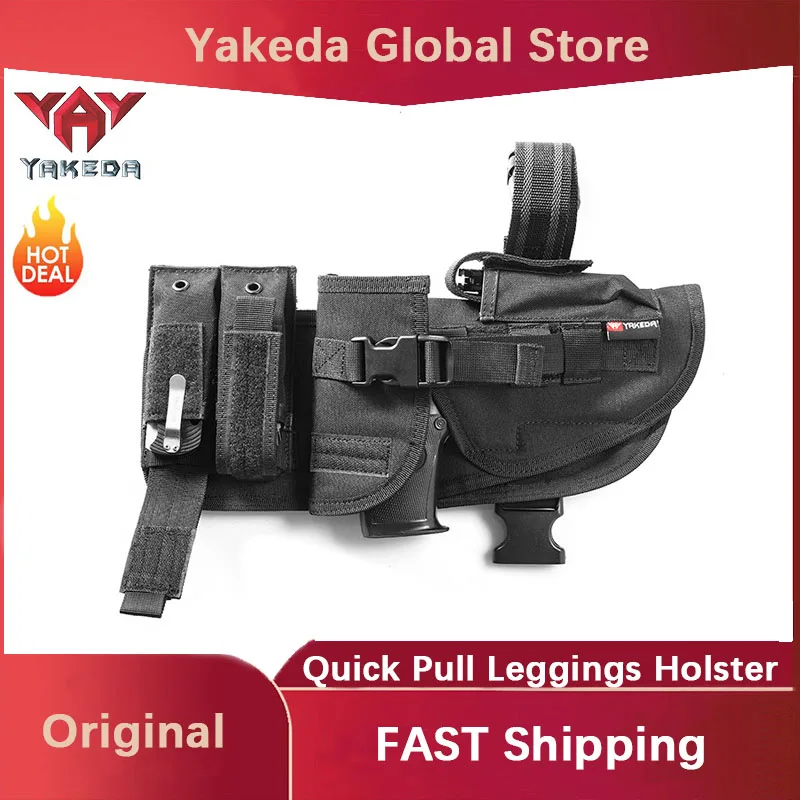 

YAKEDA Outdoor Leg Bag CS Field Quick Pull Leggings Holster Tornado Leg Holster Multi-functional Toy Pistol Holster Equipment