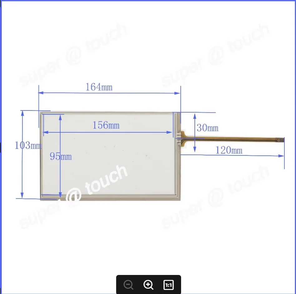 

ZhiYuSun wholesal 164mm*103mm 7 Inch Touch Screen 4 wire resistive USB touch panel 164*103 Free Shipping compatable touchsensor