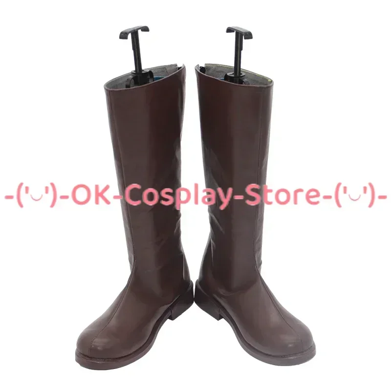 [Customized Size] O.P Edward Newgate Cosplay Shoes Anime Roleplay Costume Prop Halloween Carnival Party Boots PU Leather