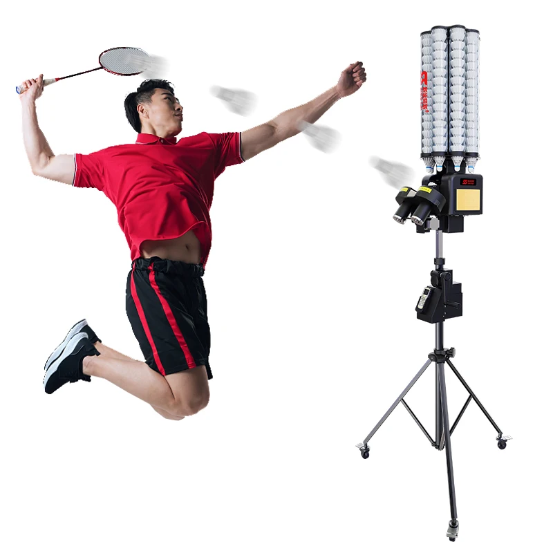 SIBOASI B7 Pro Badminton Training Machine With Battery Badminton Shuttles Feeding Machine Training With APP Control