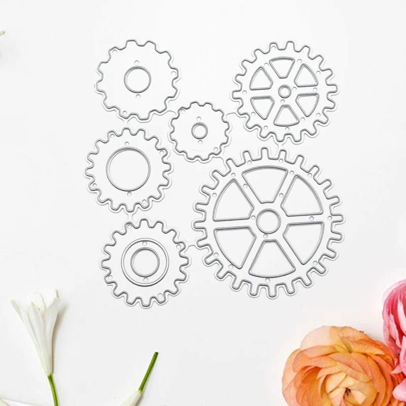 Steampunk Gear ตัดโลหะ Die DIY การ์ดเชิญวันหยุดทำอุปกรณ์