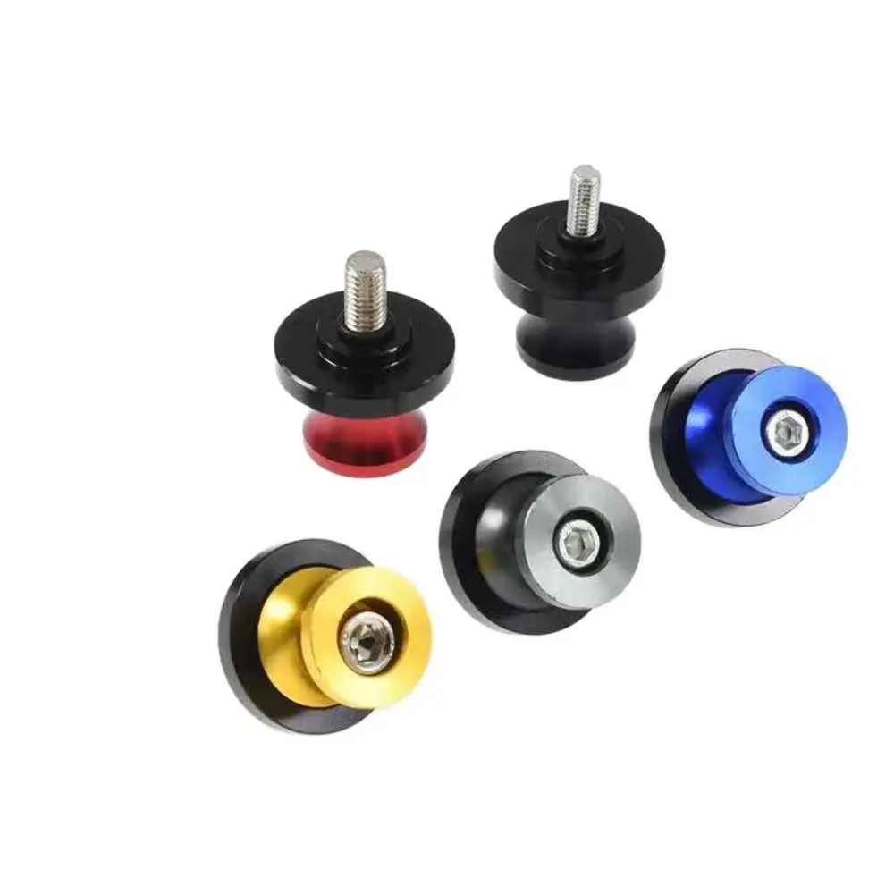 Aluminum Alloy Motorcycle Swingarm Spools Corrosion Resistant 8mm Spools Sliders Stand Screws Durable Swing Arm Stand Screws