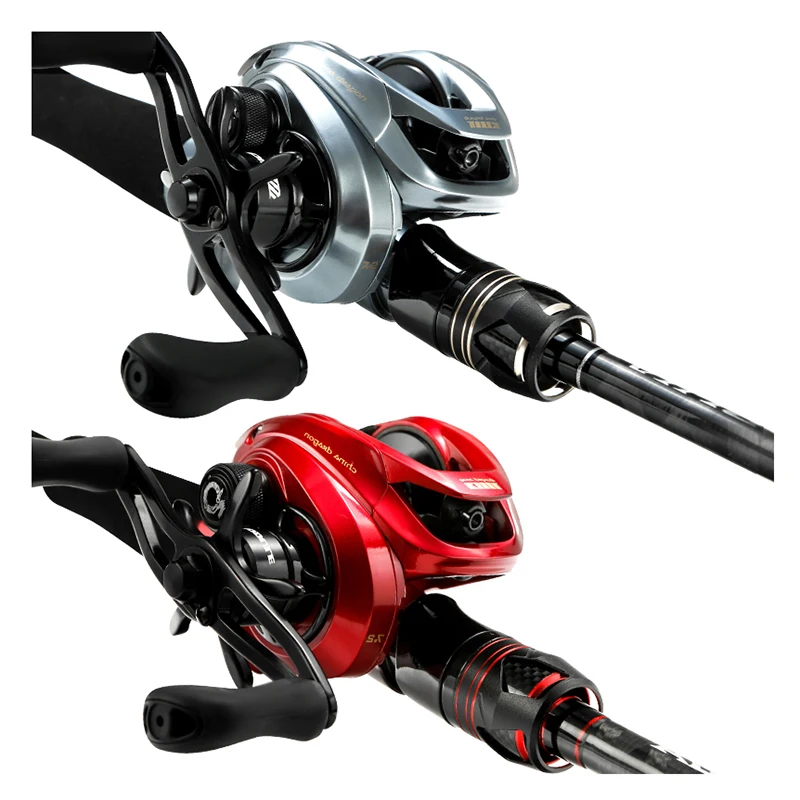 

Alpha Wholesale 2.1m 2.4m High Quality Carbon Fiber Baitcasitng Fishing Rod and Reel Combo Set