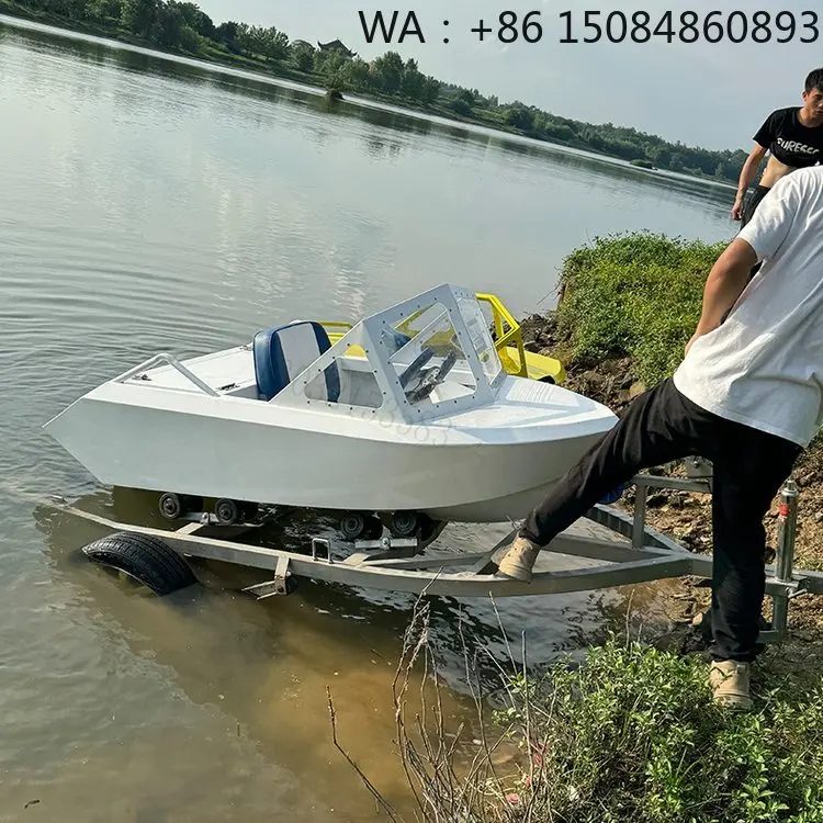 Single Double Seat Aluminum Drift Jet Kart Boat, High Stability Power Component For Outdoor Competitive Water Surf Racing