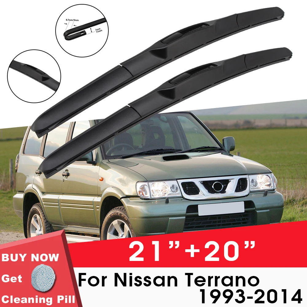 Car Wiper Blade Front Window Windshield Rubber Silicon Wiper For Nissan Terrano 1993-2014 21\