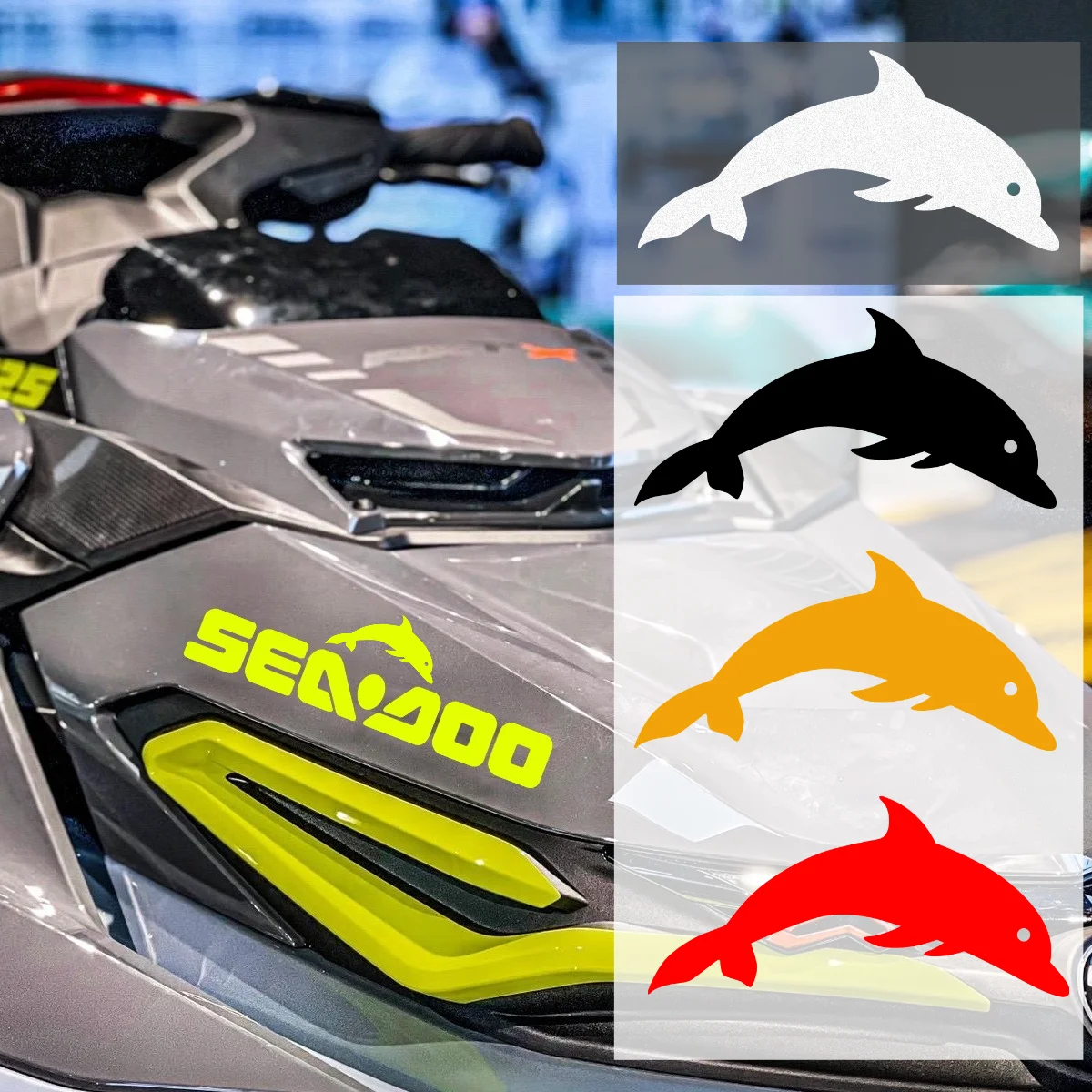 Jet-Ski-Aufkleber, Jet-Boot-Motor-Vinyl-Aufkleber, Wasserscooter-Dekal RXT300 Spark GTS GTX WAKE RXP für SEADOO Sea-doo Teile