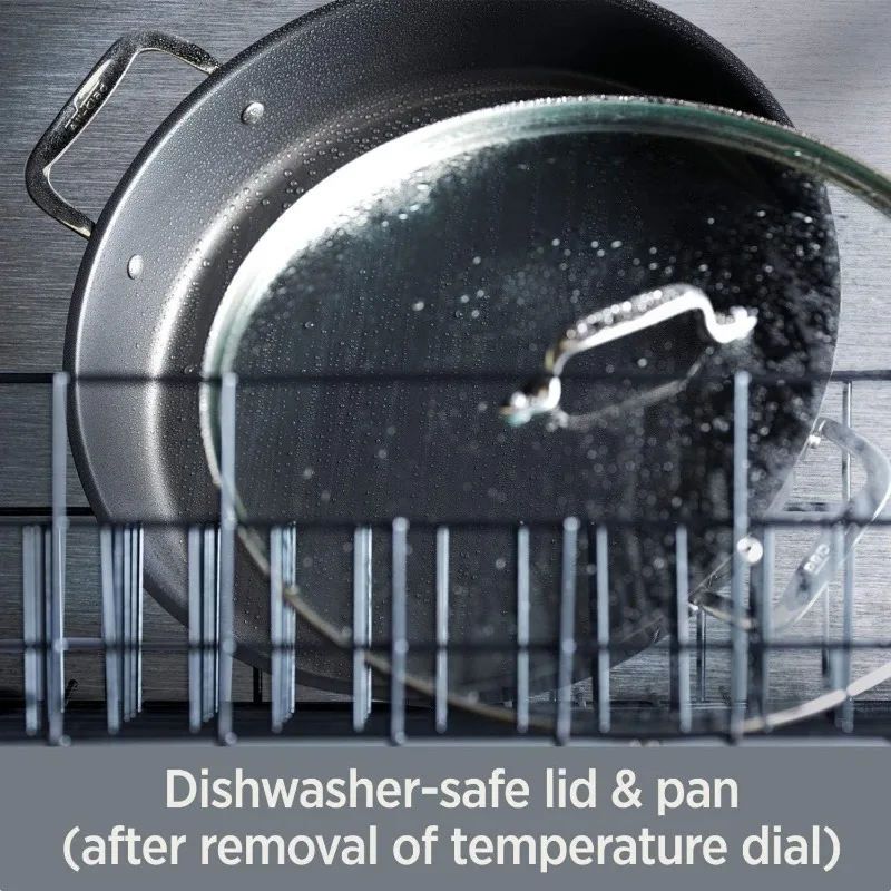 All-Clad Electrics Stainless Steel and Nonstick Surface Skillet 7 Quart 1800 Watts Temp Control, Cookware,Pots, Pans,Oven,Broil