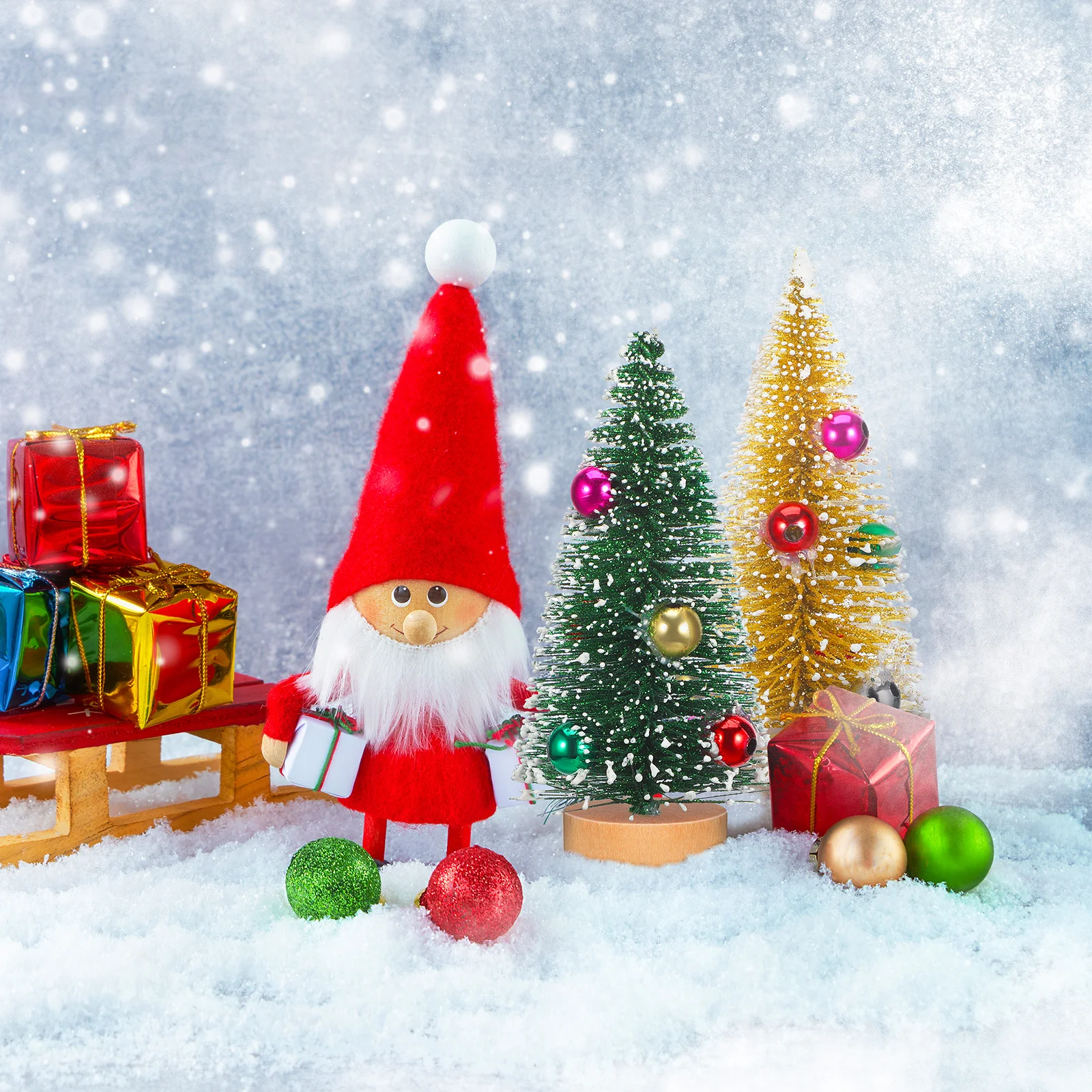 

12Pcs Miniature Xmas Tree Christmas Desktop Decor Artificial Small Tree Holiday Decoration Festival Scene Decor