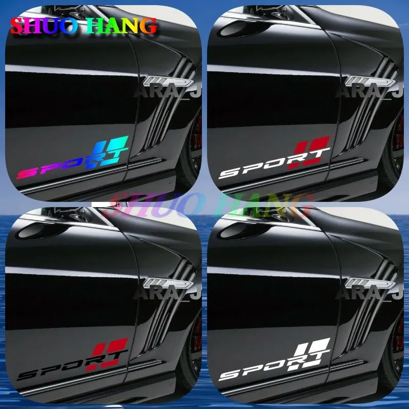 High-quality Car Stickers Sports Decals Racing Stripe Badge Logo Motorsport R Performance Vinyl Car Accessories Windows Doors