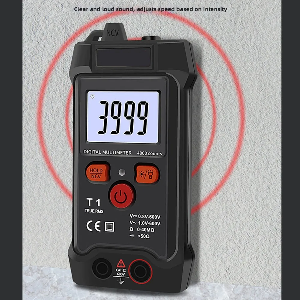 

4000 Count Auto Ranging Multimeter with NCV Tester for Safe Live Wire Detection and Precise AC DC Voltage Resistance Readings