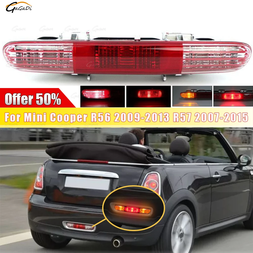 

Fit For Mini Cooper R56 2009-2013 R57 2007-2015 Rear Lower Level Brake Light Signal light assembly Rear Bumper Lights Assembly