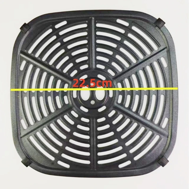 مقالي الهواء وسادة مقالي الهواء المعدنية لوحة مقالي الهواء صينية شواء لوحة متعددة الوظائف أداة الطبخ المعدنية لمقالي الهواء 6QT