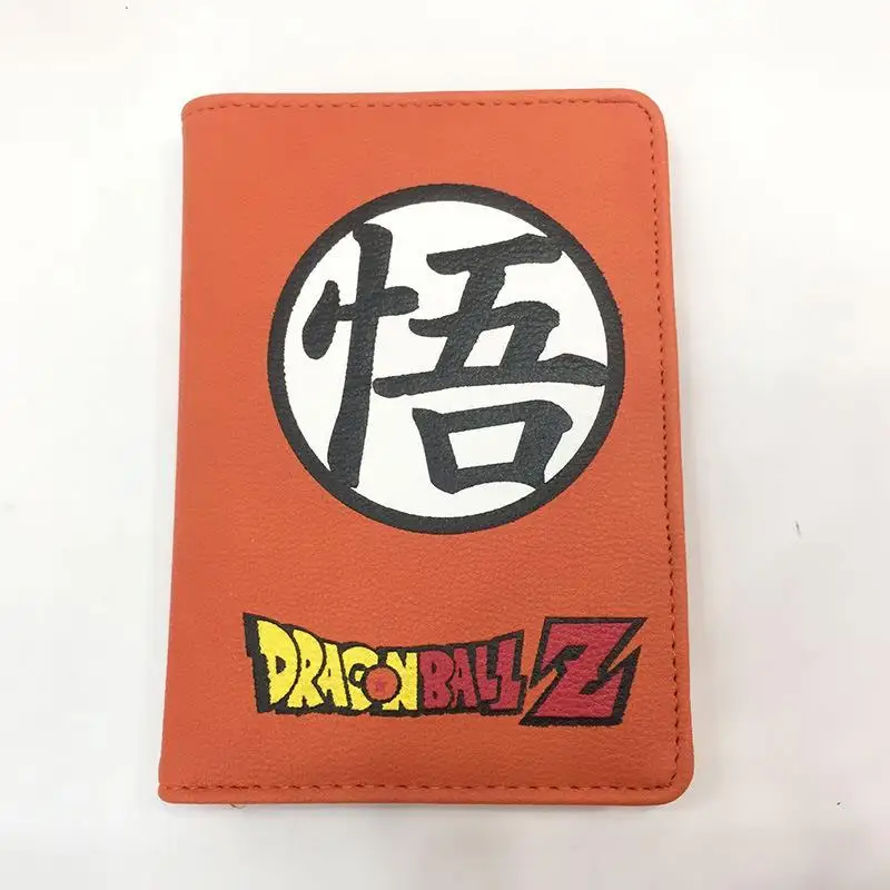 PU Passport Holder Dragon Ball Z Son Goku Ticket Passport Covers Travel Passport Protective Cover Id Holder Travel Accessories