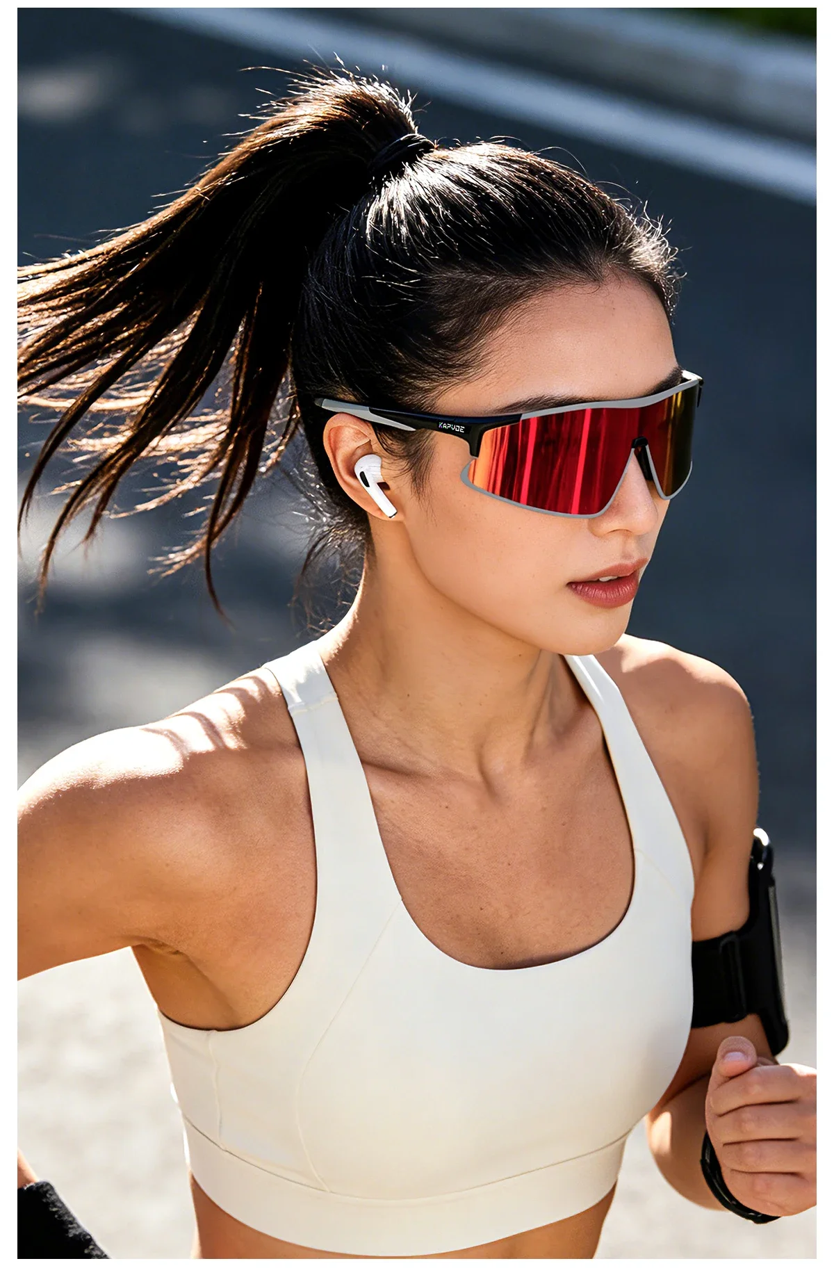 Kapvoe Photochrome Radfahrbrille Sport-Pickleball-Sonnenbrille Camping-Modebrille Herren MTB Fahrradbrille Wanderbrille – Detail 11