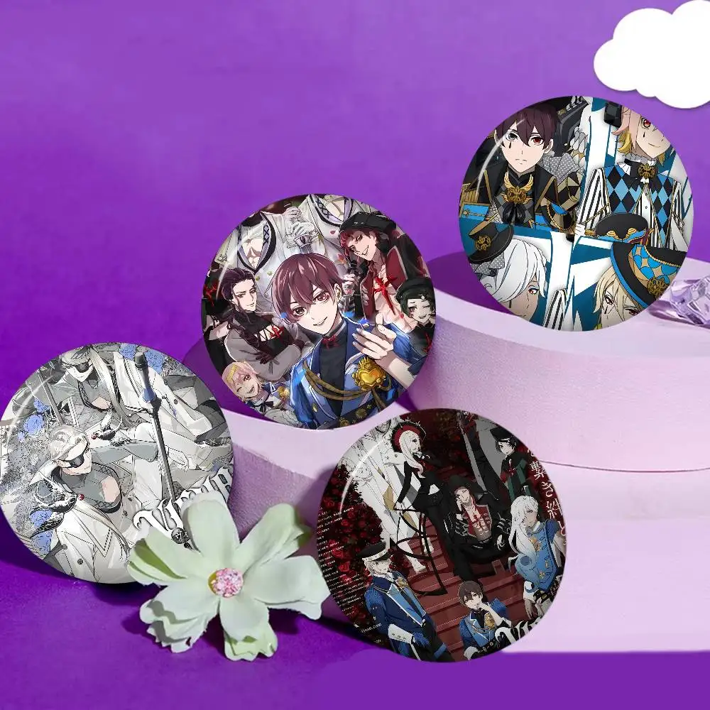 Anime Visual Prison Round Button Pins Slogan Creative Brooches Backpack Clothes Decoration Fashion Cartoon Jewelry Gifts