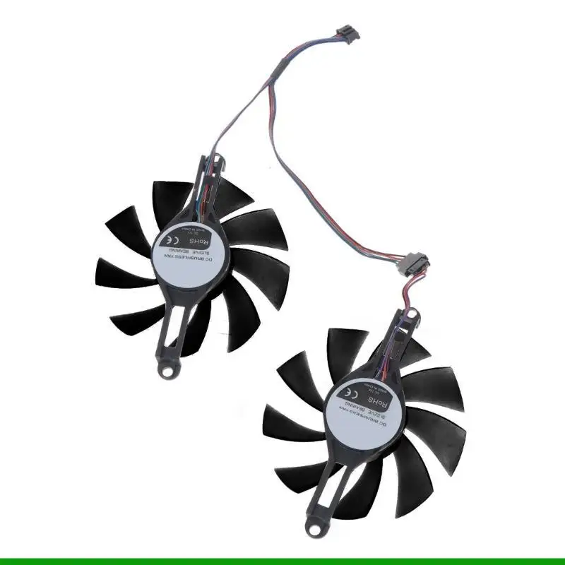 

U55C 4 Pin 4 Wires Coolers Fan Graphics Card Cooling VGA Fan for Radeon RX 580 RX5500