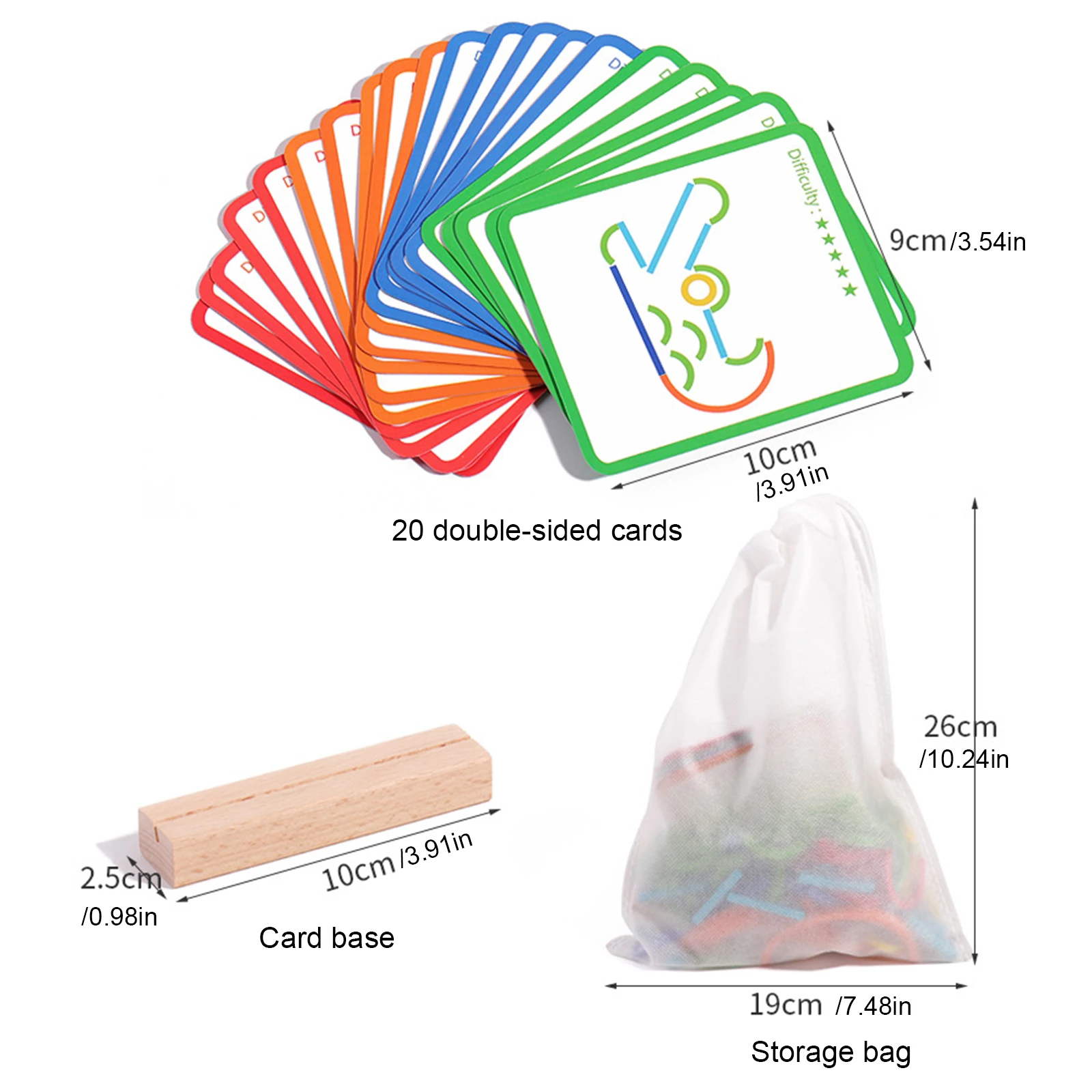 1 ชุด ตัวต่อไม้รูปวงแหวน ของเล่นเสริมพัฒนาการเด็กเล็ก แบบมอนเตสซอรี่ เสริมสร้างความคิดสร้างสรรค์ สำหรับเด็กก่อนวัยเรียน อายุ 3 ปี ของเล่นใหม่