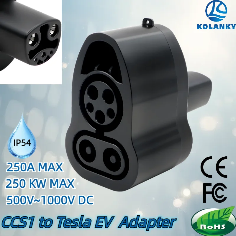 

Tesla Model 3/X/Y/S cybertruck car EV Charger AC DC fast Adapter CCS1 To Tesla 250KW Convertor Charging Station COMBO Converter