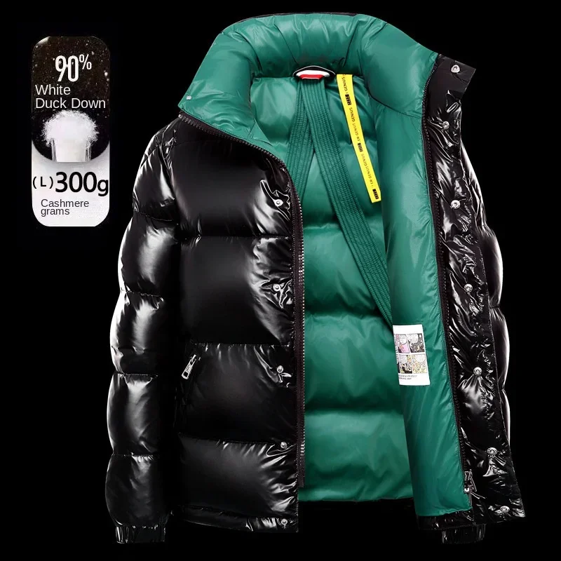 Top Quality Mens Winter Down Jackets Mens Casual Hooded White Duck Down Coats -30 Outdoor Windproof Coldproof Thick Warm Outwear