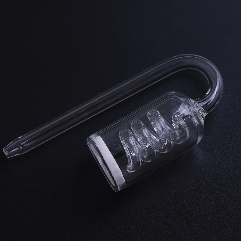 1PCS Aquarium CO2 Diffuser Plants Glass Tank Atomizer Solenoid Regulator Moss Ozone Atomizer Spiral Glass Tube Pet Product