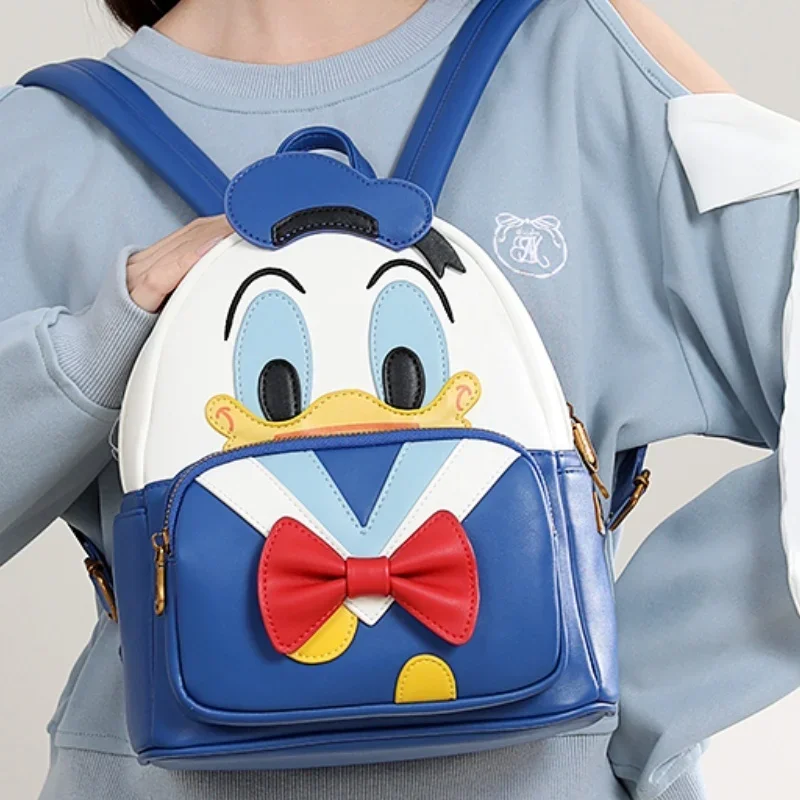 Disney Donald Duck Cosplay Backpack Anime Cartoon Backpack Children Satchel Cute Cartoon Character School Bag Kids Fashion Gifts