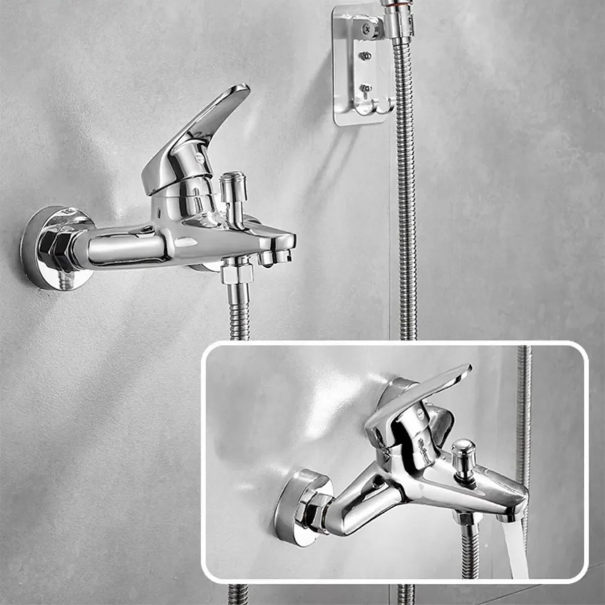 Alloy mixing valve, hot and cold water faucet, bathtub switch, mixer tap, bathroom bathtub