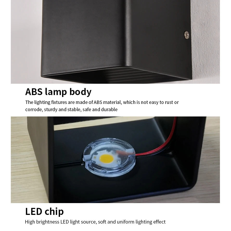 5W AC85-265V Lampada da parete a LED a montaggio superficiale Apparecchio moderno nordico Lampade da parete per interni Soggiorno Portico Scale