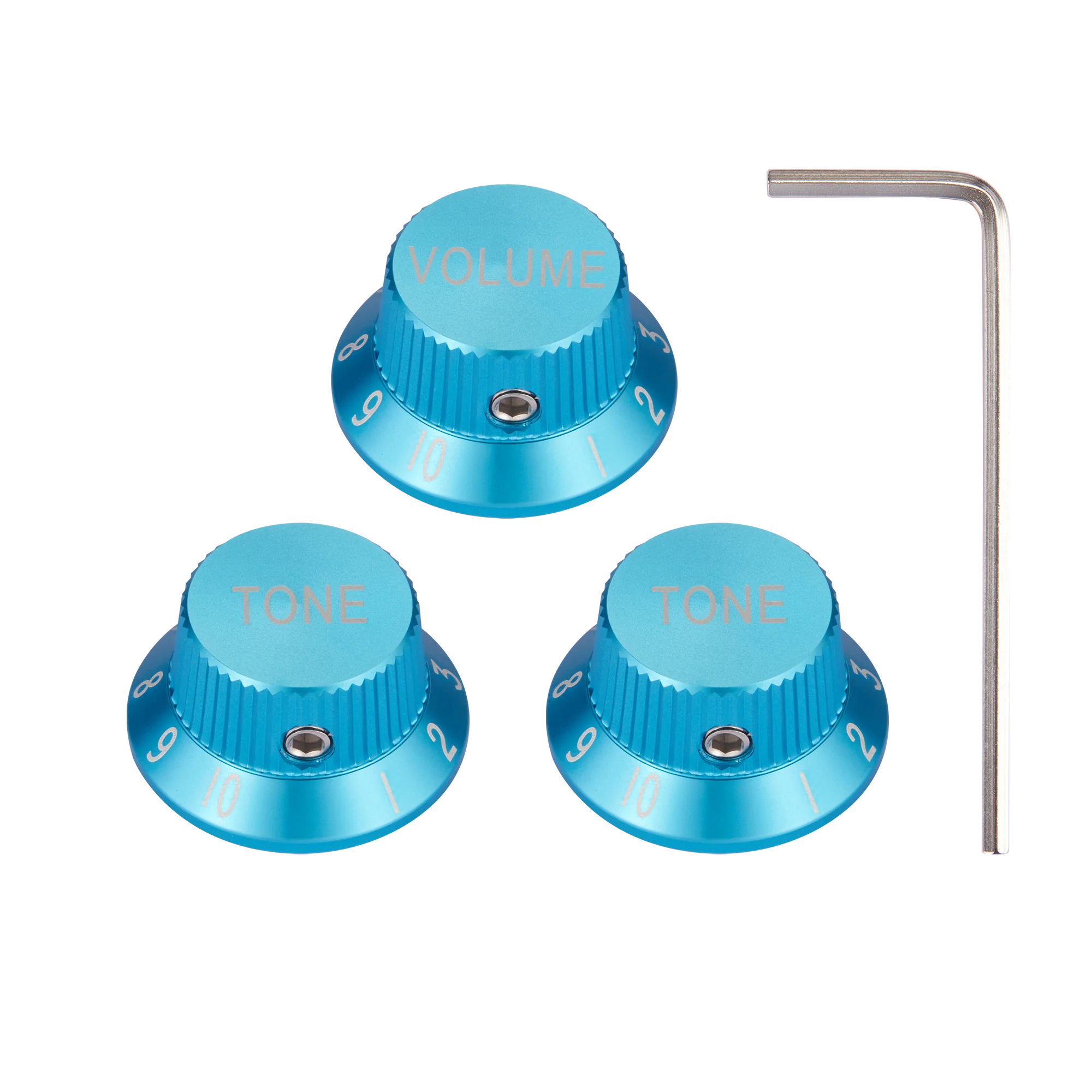 KAISH معدن 1/4 "العالمي Strat الجهد المقابض الألومنيوم حجم لهجة أفضل قبعة الأواني المقابض ل ST/Ibanez/Yamaha/Les Paul