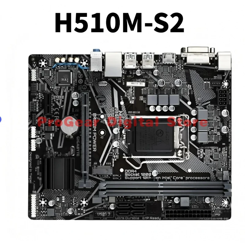 

for Gigabyte H510M-S2 LGA1200 mATX Motherboard DDR4 Support 10th/11th Gen Intel CPU