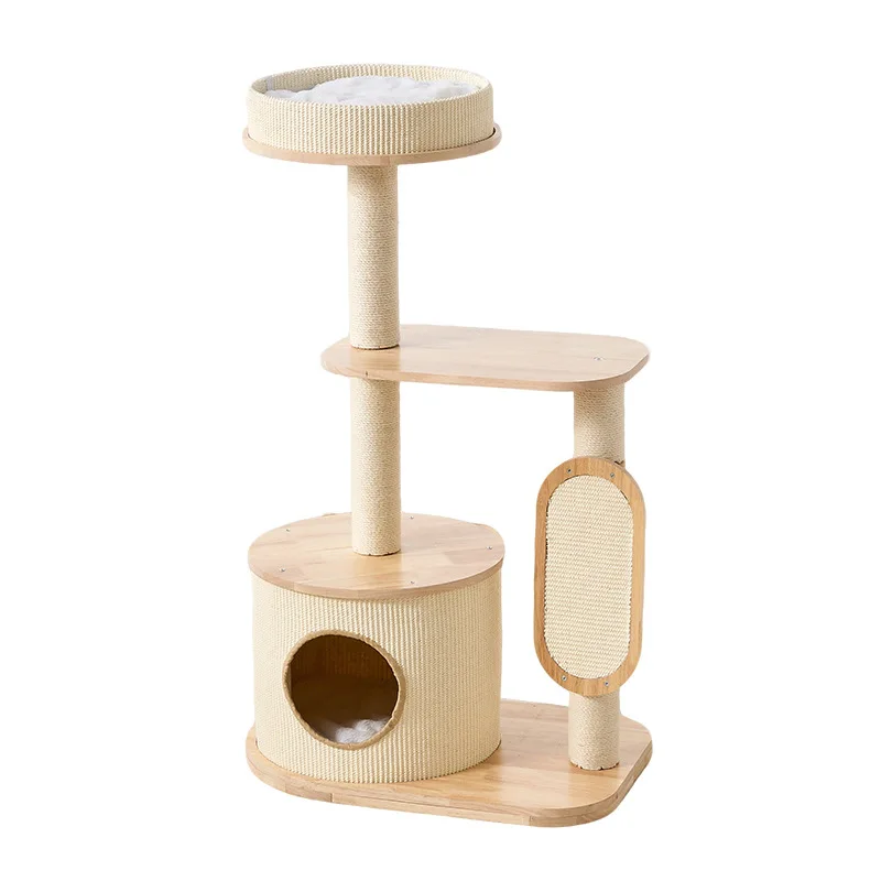 

cat climbing frame cat nest integrated, villa jumping platform net pocket, does not occupy an area of wear-resistant cat toys