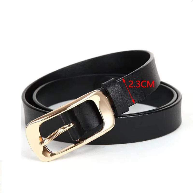 Hot New Designer Fashion Women\'s Belts Genuine Leather Brand Straps Female Waistband Pin Buckles Fancy Vintage for Jeans LB073